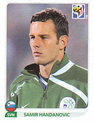 Samir Handanovic Slovenia samolepka Panini World Cup 2010 #241